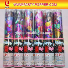 Kids Themed Party Button Popper With Foil Heart